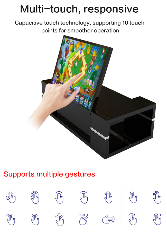 Modelo novo mesa de centro esperta interativa de Android de 43 polegadas com tela táctil