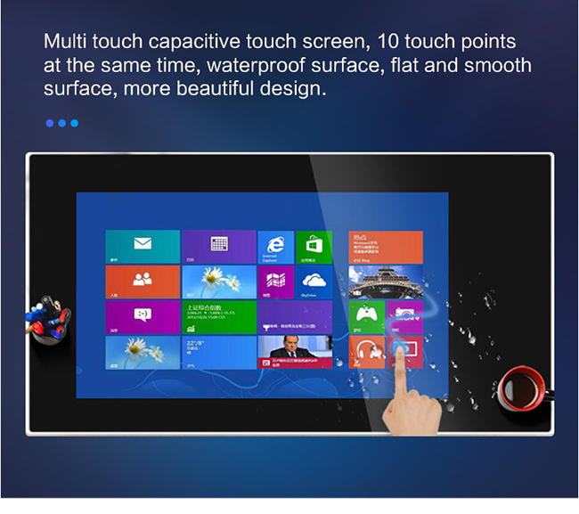 Placa de Windows de 43 polegadas que janta a tabela esperta do   da tela do   do toque do   do multi café superior interativo do quiosque do   da tabela do   do Lcd