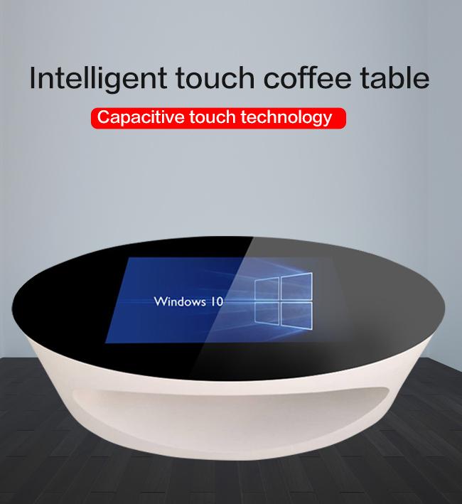 Da tabela interativa da exposição do reconhecimento de objeto de 43 polegadas mesa de jantar da cafetaria do tela táctil multi para a educação