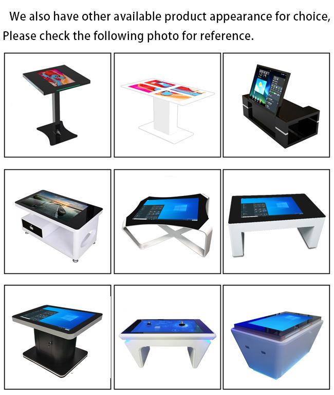 Tabela do tela táctil do LCD da tabela interativa impermeável esperta da mesa de centro do tela táctil multi interna