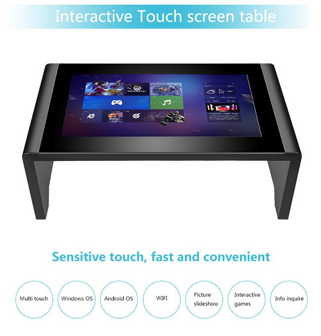 Mesa de centro esperta do LCD Multitouch do toque de uma personalização de 43 polegadas com Windows
