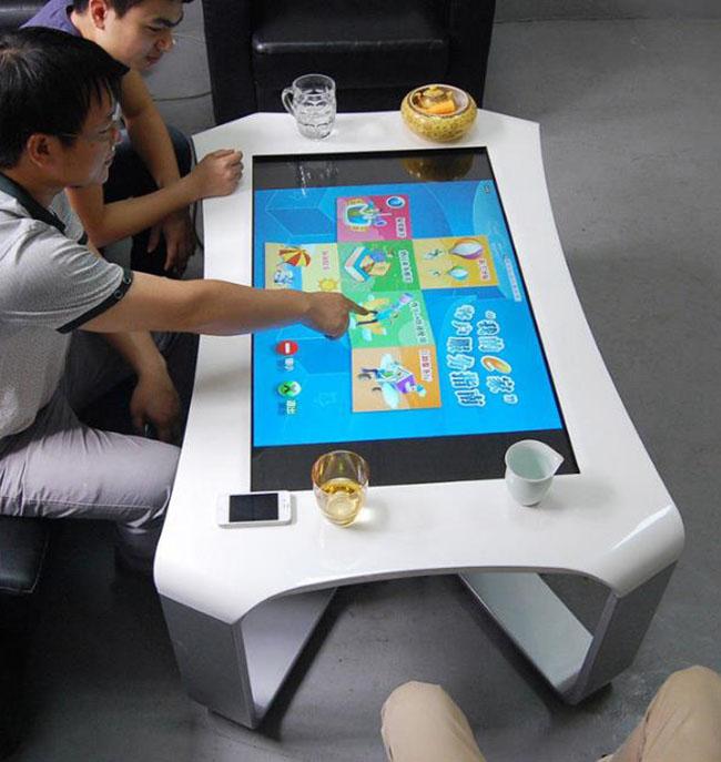 X-tipo mesa de centro interativa de Windows de 43 polegadas de Multitouch com o tela táctil interno