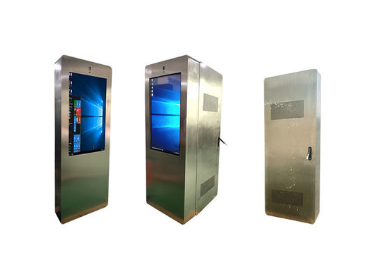 Exposição portátil do LCD de 43 cartazes a pilhas capacitivos exteriores impermeáveis de Digitas da polegada exterior