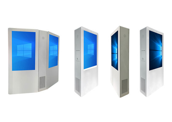 O dobro tomou partido a tela dupla Lcd que anuncia a tela dupla exterior Digital 5m bilaterais tela exterior da indicação digital de 5 polegadas