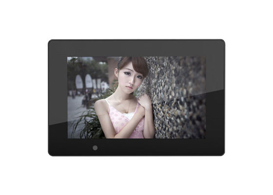 Fábrica Frameo APP do ODM do OEM molduras para retrato da foto de Wifi Digital dos vídeos das fotos da parte do quadro de 7 polegadas com tela táctil