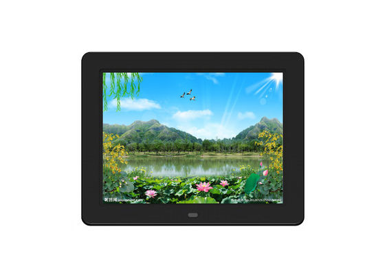 Quadro fotográfico digital em cores brancas de alta resolução de 12 polegadas com linguagem multi OSD e interface de entrada e saída 1 * USB2.0