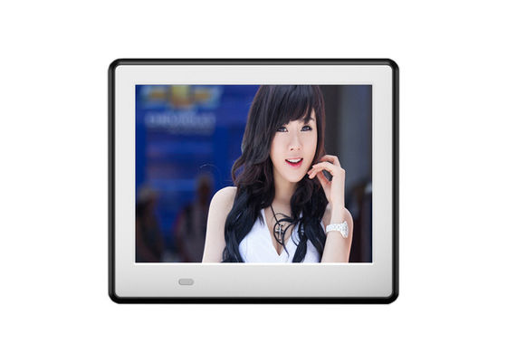 8 polegadas de luz de fundo LCD HD 1024 * 600 quadro fotográfico digital com quadro de madeira e função completa para MP3 / WMA / AAC / WAV formato de áudio