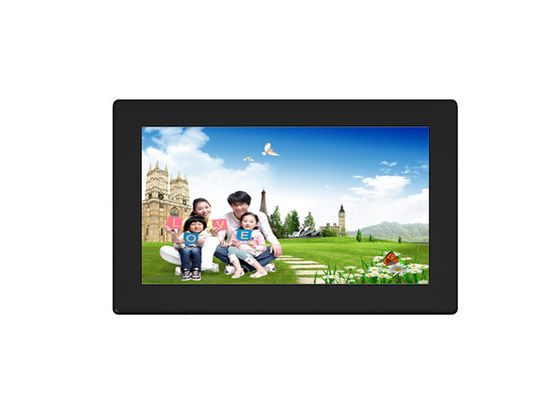 9 polegadas ABS Quadro de imagem digital Quadros fotográficos de madeira com aplicativo gratuito de compartilhamento de nuvem