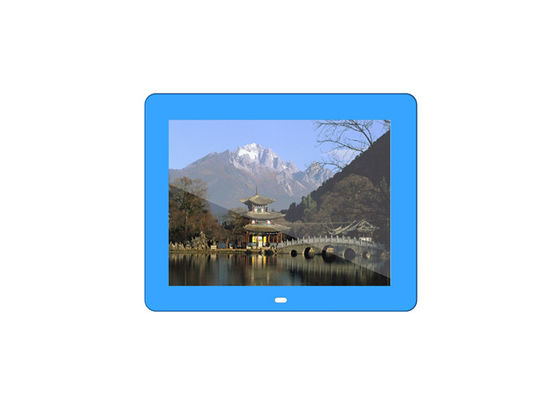Quadro fotográfico digital de metal personalizado e tamanho de 12,1 polegadas com suporte a cartão SD