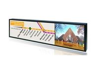 A barra esticada 28 polegadas LCD indica o quiosque do Signage de Digitas para ônibus e estações de metro