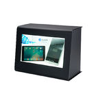 Tela de monitor transparente moderna, Win10 todo em uma mostra transparente do Lcd do Signage de Digitas