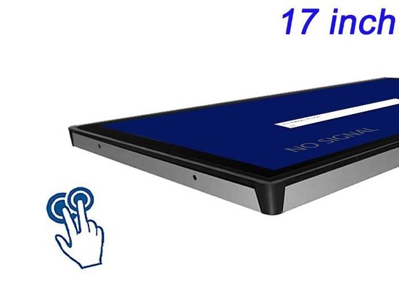 Display touch embutido de 17 polegadas para sistemas de controle de fabricação, instrumentos de laboratório, terminais públicos e painéis HMI