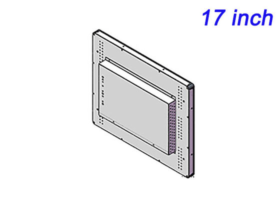 Display touch embutido de 17 polegadas para sistemas de controle de fabricação, instrumentos de laboratório, terminais públicos e painéis HMI
