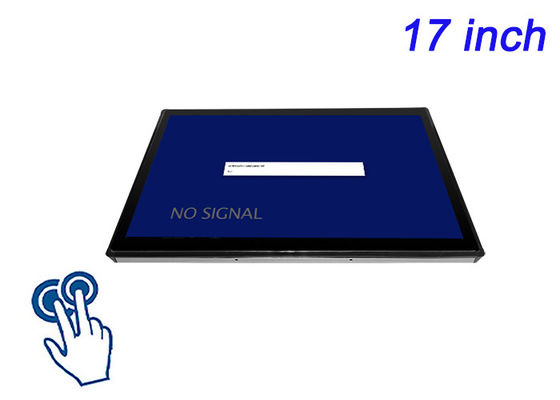 Display touch embutido de 17 polegadas para sistemas de controle de fabricação, instrumentos de laboratório, terminais públicos e painéis HMI