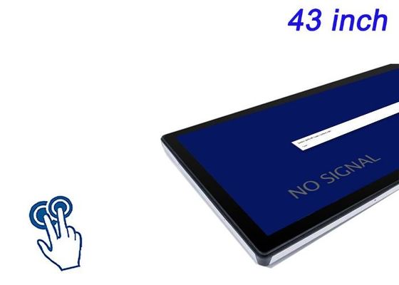 Ecrã de toque incorporado de 43 polegadas para exibições de cidades inteligentes, arenas esportivas, publicidade digital imersiva e monitoramento industrial em larga escala