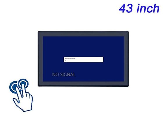 Ecrã de toque incorporado de 43 polegadas para exibições de cidades inteligentes, arenas esportivas, publicidade digital imersiva e monitoramento industrial em larga escala