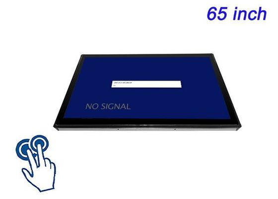 Display touch embutido de 65 polegadas para diagnósticos médicos, equipamentos de petróleo e gás, automação de fábrica e centros de comando
