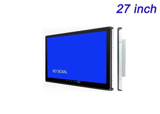 Monitores incorporados de 27 polegadas para publicidade digital, operações de logística, exibições de transporte público e painéis de exposição