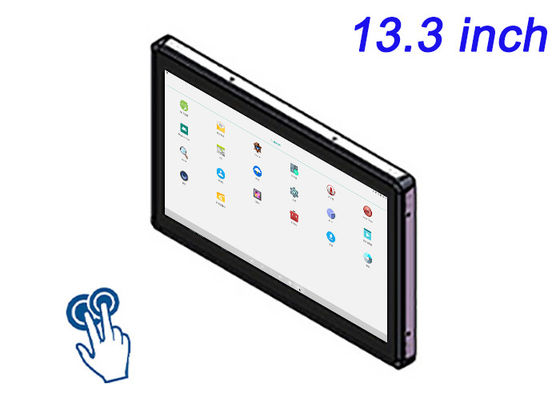 13.3-inch Android Touch Embedded Monitor para Displays de Varejo, Sistemas de Controle Industrial, Smart Home Hubs e Digital Signage