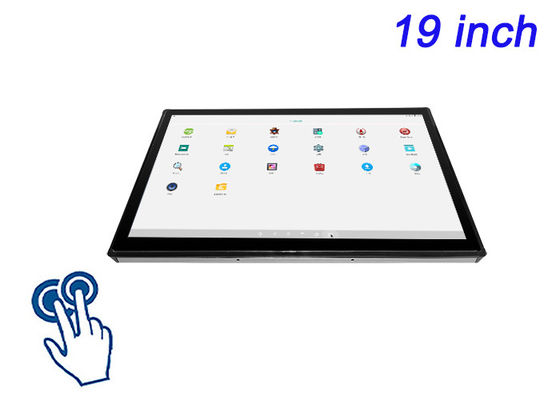 Ecrã Android Touch embutido de 19 polegadas para sistemas de segurança, automação de fábrica, interfaces de transporte e painéis de informação pública