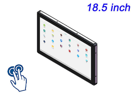 18.5 polegadas Android Touch Monitor incorporado para equipamentos de fitness, telas de orientação, quiosques de transporte e sistemas de entretenimento