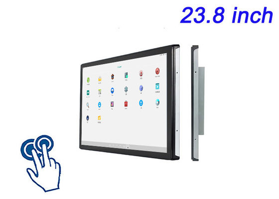 23.8 polegadas Android Embedded touch screen para aplicações de hospitalidade, máquinas CNC, painéis de controle de logística e sinalização digital