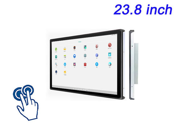 23.8 polegadas Android Embedded touch screen para aplicações de hospitalidade, máquinas CNC, painéis de controle de logística e sinalização digital