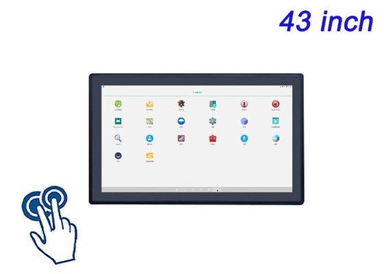 tela sensível ao toque incorporada Android de 43 polegadas para infraestrutura de cidades inteligentes, telas de estádio, experiências de varejo imersivas e quiosques de jogos