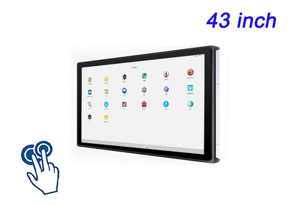 tela sensível ao toque incorporada Android de 43 polegadas para infraestrutura de cidades inteligentes, telas de estádio, experiências de varejo imersivas e quiosques de jogos