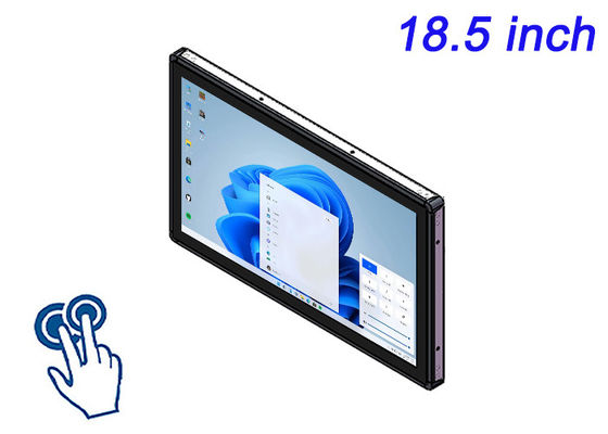 18.5 polegadas Windows Touch Embedded Monitor para Fitness Consoles, Ticketing Systems, máquinas de venda automática e Wayfinding Displays