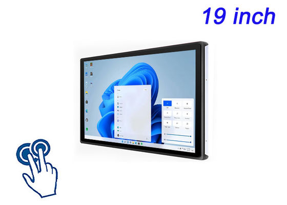 Display Windows Touch embutido de 19 polegadas para pontos de venda, painéis de controle industriais, imagens médicas e bilheteria de transporte
