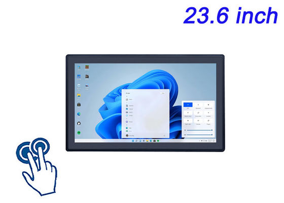 23.6 polegadas Windows touch display incorporado para diagnósticos médicos, máquinas CNC, sistemas de refinaria de petróleo e painéis de controle avançados