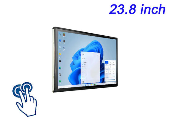 23.8 polegadas Windows touch embutida tela para sinalização digital, tábuas interativas, restaurante mesa de pedidos, e monitoramento de segurança