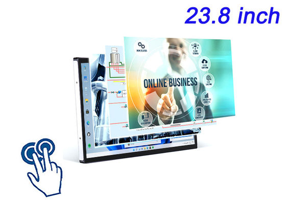 23.8 polegadas Windows touch embutida tela para sinalização digital, tábuas interativas, restaurante mesa de pedidos, e monitoramento de segurança