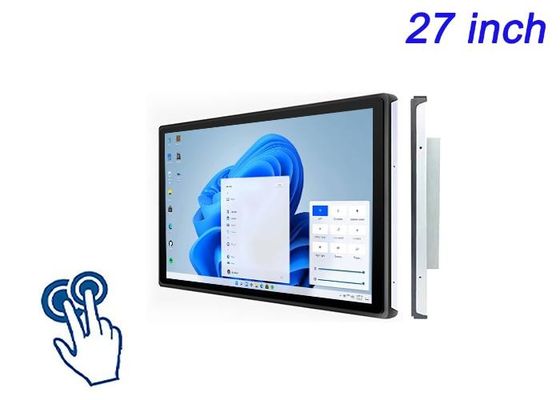 27 polegadas Windows touch embutida tela para feiras, publicidade interativa, aplicativos de varejo de ponta e sistemas de comando