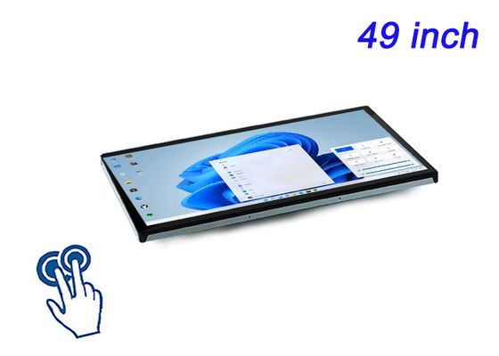 Display Windows Touch Embedded de 49 polegadas para jogos imersivos, sinalização digital de grande formato, centros de comando e controle e telas interativas de ponta