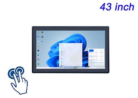 tela de toque incorporada do Windows de 43 polegadas para telas de cidade inteligente, interfaces de estádio, soluções de varejo imersivas e sistemas de jogos