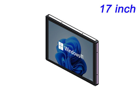 Display Windows embutido de 17 polegadas para aplicações aeroespaciais, instrumentos de laboratório, sistemas de gestão de energia e painéis HMI
