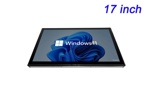 Display Windows embutido de 17 polegadas para aplicações aeroespaciais, instrumentos de laboratório, sistemas de gestão de energia e painéis HMI