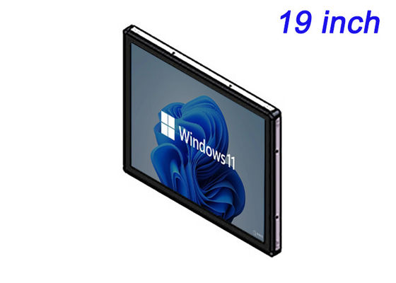 Display Windows Touch embutido de 19 polegadas para pontos de venda, painéis de controle industriais, imagens médicas e bilheteria de transporte