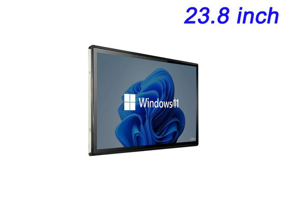 23.8 polegadas Windows touch embutida tela para sinalização digital, tábuas interativas, restaurante mesa de pedidos, e monitoramento de segurança
