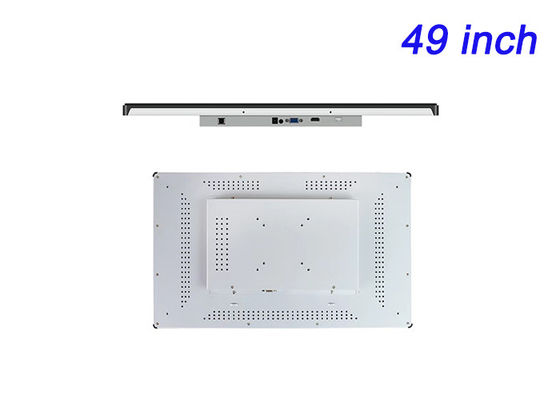 Display Windows Touch Embedded de 49 polegadas para jogos imersivos, sinalização digital de grande formato, centros de comando e controle e telas interativas de ponta