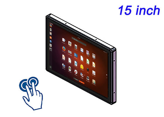 Display touch embutido de 15 polegadas para sistemas de saúde, máquinas de venda automática, interfaces de transporte e painéis de entretenimento