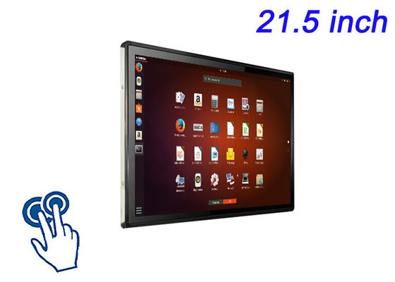 21.5-inch Linux Touch Embedded Display para painéis de controle de logística, fábricas inteligentes, interfaces corporativas e painéis de resultado de estádios