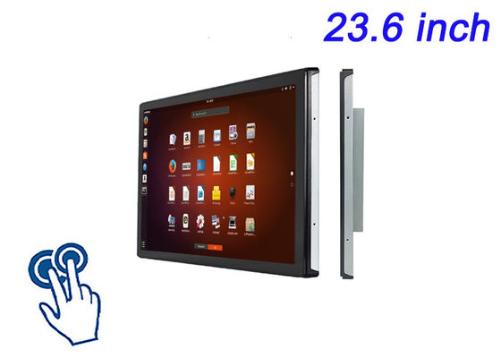 23Ecrã touch Linux incorporado de 0,6 polegadas para máquinas CNC, aplicações de cidades inteligentes, sistemas de monitoramento hospitalares e estandes de exposições