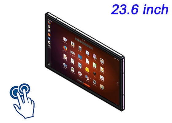 23Ecrã touch Linux incorporado de 0,6 polegadas para máquinas CNC, aplicações de cidades inteligentes, sistemas de monitoramento hospitalares e estandes de exposições