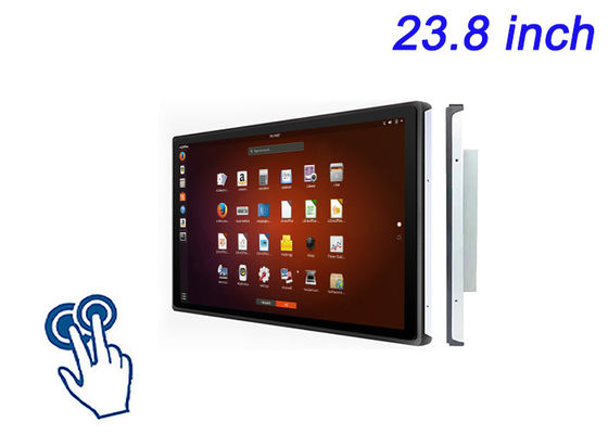 23.8 polegadas Linux Touch Embedded Display para publicidade de varejo, sistemas de gerenciamento de tráfego, painéis de pesquisa científica e centros de comando