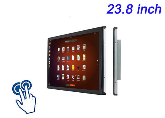 23.8 polegadas Linux Touch Embedded Display para publicidade de varejo, sistemas de gerenciamento de tráfego, painéis de pesquisa científica e centros de comando