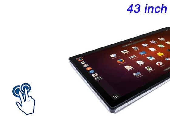 Ecrã touch embutido Linux de 43 polegadas para automação industrial, quiosques de cidades inteligentes, interfaces de saúde e salas de comando