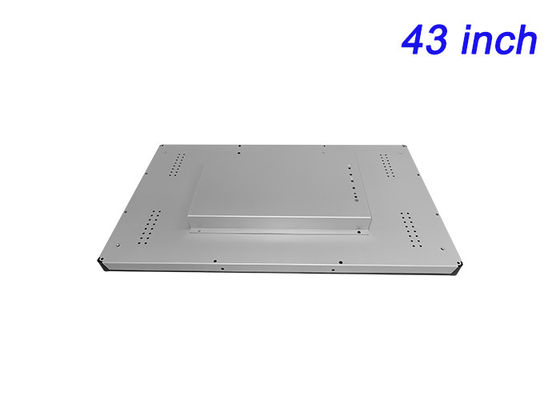 Ecrã touch embutido Linux de 43 polegadas para automação industrial, quiosques de cidades inteligentes, interfaces de saúde e salas de comando